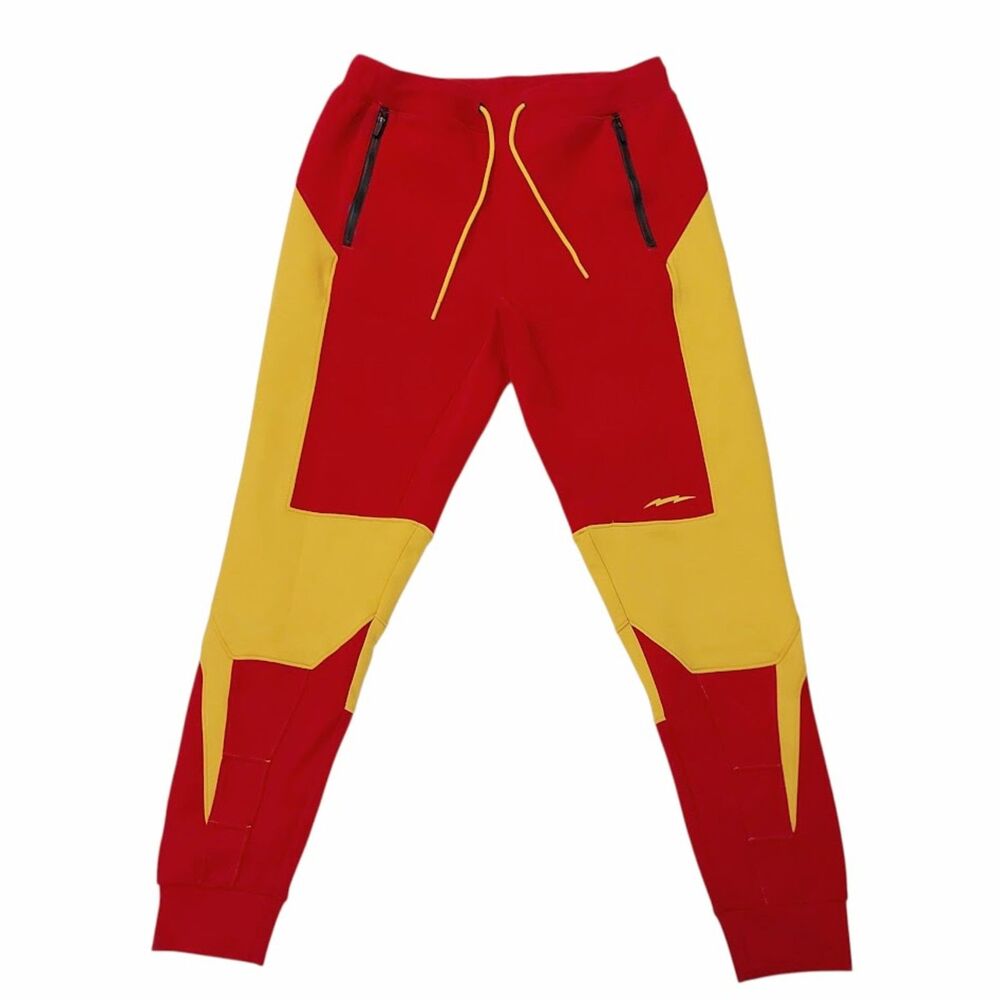 Superx DC The Flash Limited Edition Performance Joggers Pant Mens XL Red Yellow